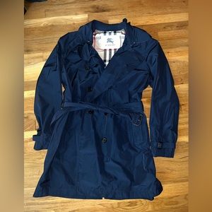 Burberry Rain Coat in Navy Blue size XXL